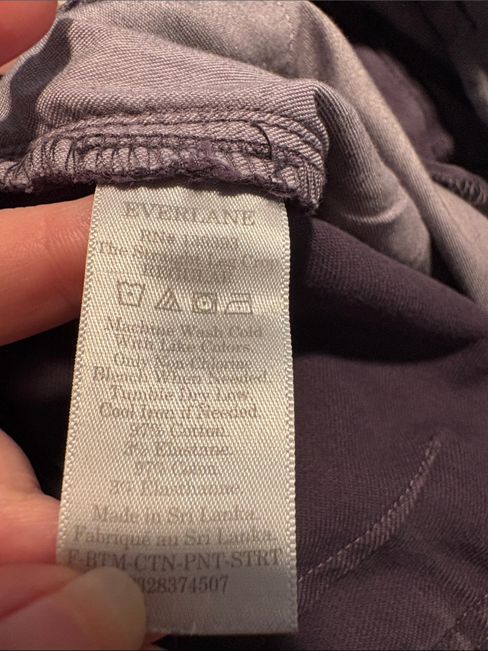 Everlane The Straight Leg Crop Regular Jeans Purplish Gray Color Size 00 - Picture 5 of 6